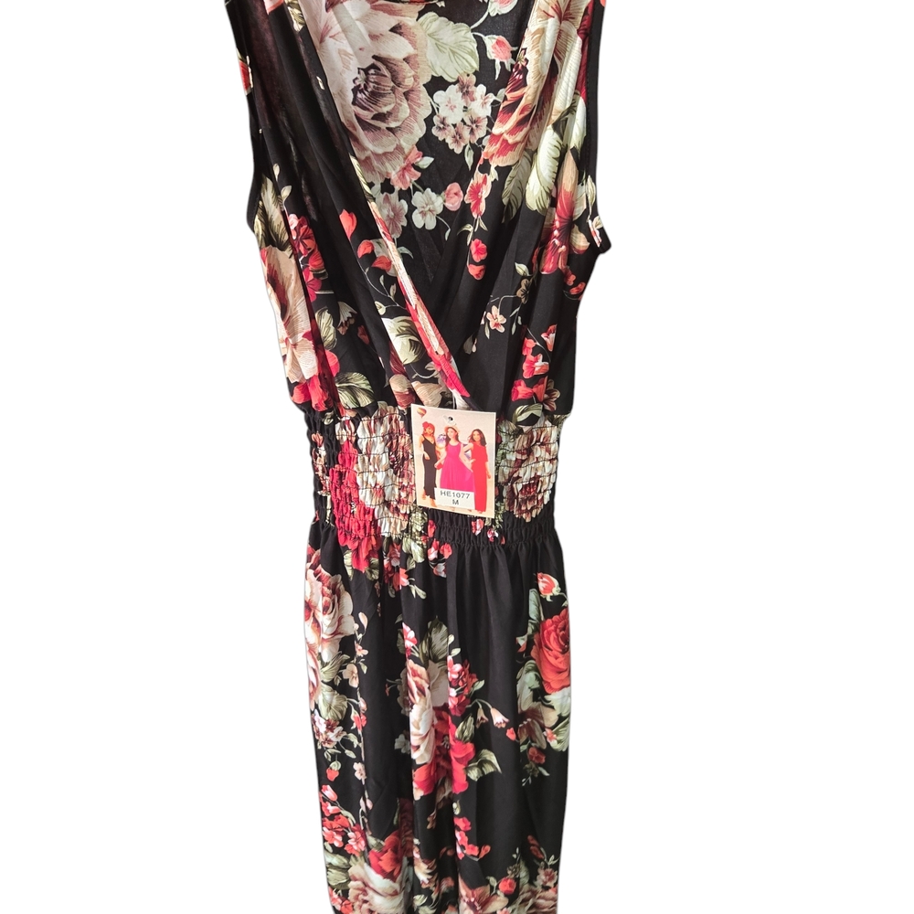 Floral Sleeveless Jumpsuit